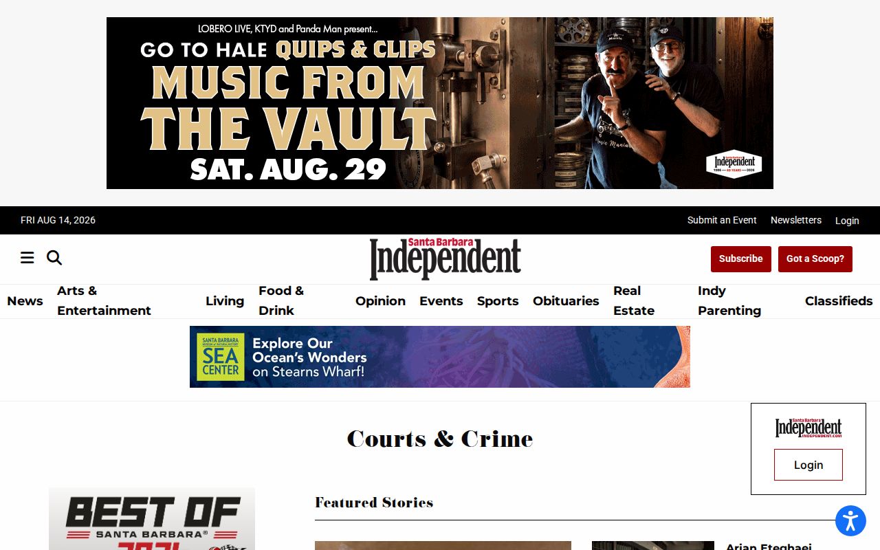 Santa Barbara County crime news and court reporting at the Independent
